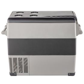 12 Volt Refrigerator, 58 Qt Car Refrigerator, Dual Zone Portable Freezer, Cooler Compressor Freezer with 12/24V DC and 110-240V AC